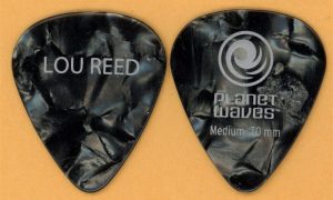 Authentic Lou Reed Planet Waves guitar pick from the 2011 US Tour — collectible item.