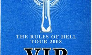 Black Sabbath 2008 The Rules of Hell Concert Tour VIP Backstage Pass