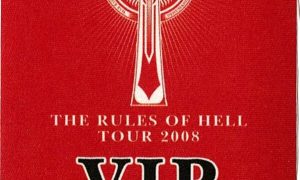 Black Sabbath 2008 The Rules of Hell Concert Tour VIP Backstage Pass
