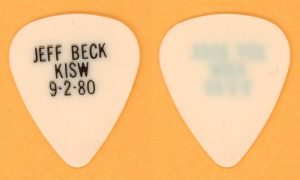 Jeff Beck KISW 1st Custom Vintage Guitar Pick 1980 Tour