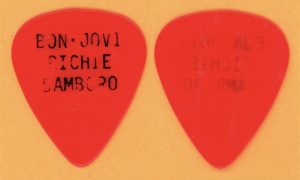 Bon Jovi Richie Sambora 1st Authentic Vintage Guitar Pick - 1984 Runaway Tour