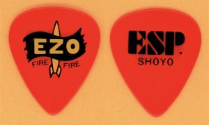 EZO Shoyo Fire Fire Tour Authentic Vintage ESP Guitar Pick - 1989 US Tour