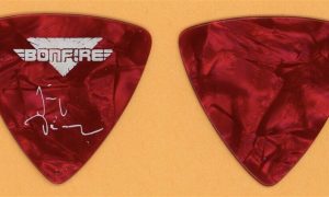 Bonfire Hans Ziller Vintage Guitar Pick - 1991 Knock Out Tour