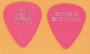 Roxette Per Gessle Don't Bore Us Pink Guitar Pick - 1991 Joyride Tour