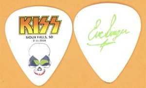 KISS Eric Singer 2016 Badlands Acoustic Tour Vintage Guitar Pick