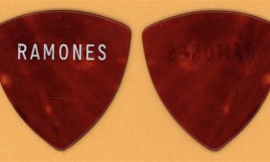 Ramones Johnny and Dee Dee 1st Vintage Guitar Pick - 1978 Road to Ruin Tour