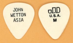 Asia John Wetton vintage guitar pick from the 1980 World Tour