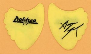 Dokken George Lynch 1984 Tooth and Nail Tour shark fin vintage guitar pick
