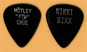 Motley Crue Nikki Sixx FTW Silver Foil Vintage Guitar Pick - 1984 Shout Tour