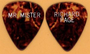 Mr. Mister Richard Page Vintage Guitar Pick - 1985 Welcome To The Real World