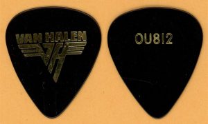 EVH gold and black guitar pick Van Halen 1988 0U812 tour collectible