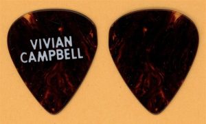 Dio Vivian Campbell first custom Def Leppard guitar pick from 1983 tour