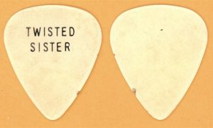 Twisted Sister Jay Jay French Bone White Vintage Guitar Pick 1979 Tour