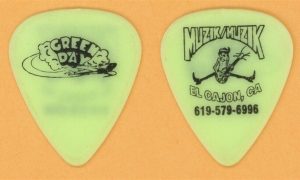 Vintage Billie Joe Armstrong guitar pick from Green Day’s 1994 Dookie concert tour.