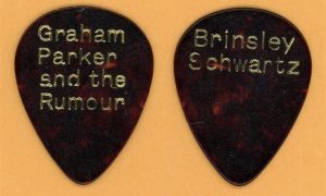 Graham Parker & the Rumour Brinsley Schwarz Vintage Guitar Pick - 1978 Tour