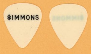KISS Gene Simmons Pastore 1st Custom guitar pick 1976 Alive Tour