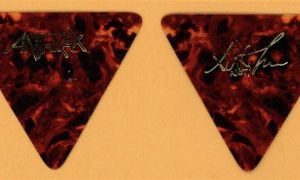 Scott Ian guitar pick from 1985 Anthrax Spreading the Disease tour