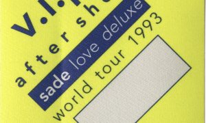 Sade 1993 Love Deluxe Tour Band VIP backstage pass authentic collectible