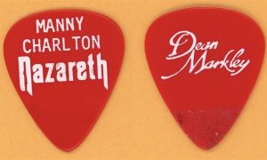 Nazareth Manny Charlton Vintage Guitar Pick - 1984 The Catch Tour