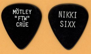 Motley Crue Nikki Sixx FTW Vintage Guitar Pick - 1984 Shout Tour