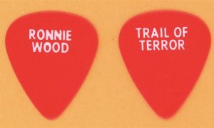 Rolling Stones Ron Wood authentic vintage guitar pick 1989 Steel Wheels Tour