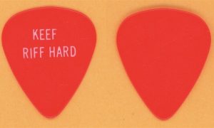 Rolling Stones Keith Richards Steel Wheels Tour 1989 authentic guitar pick