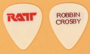 Ratt Robin Crosby vintage red foil guitar pick from 1984 Out of the Cellar Tour
