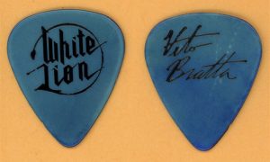 White Lion Vito Bratta Rare Color Vintage Guitar Pick 1987 Pride Tour