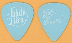 White Lion Vito Bratta 1987 Pride Tour Guitar Pick Vintage Rock Memorabilia