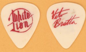 White Lion Vito Bratta 1987 Pride Tour Vintage Music Collectible Guitar Pick