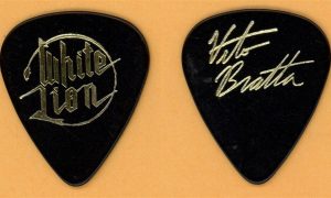 White Lion Vito Bratta Vintage Guitar Pick 1987 Pride Tour Collectible