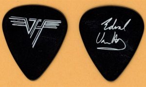vintage Eddie Van Halen guitar pick from Van Halen 1984 tour