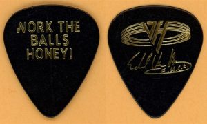 1991 Van Halen EVH tour guitar pick collectible