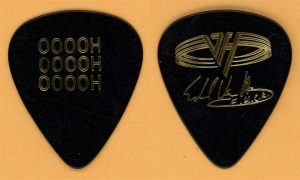Collectible Van Halen EVH guitar pick from 1991 Carnal Knowledge tour