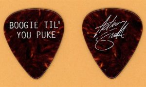 Iron Maiden Adrian Smith Boogie Til' You Puke Vintage Tour Guitar Pick