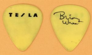 Tesla Brian Wheat Guitar Pick – 1986 Mechanical Resonance Tour bass collectible