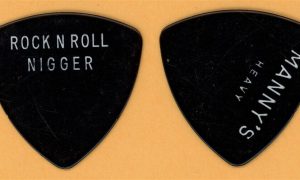 Patti Smith Group RNR Ni&&er Vintage Stage Used Guitar Pick - 1978 Easter Tour