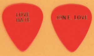 Love Hate Jon Love Vintage Guitar Pick - 1990 Blackout in the Red Room Tour