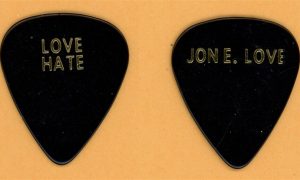 Love Hate Jon Love Vintage Guitar Pick - 1990 Blackout in the Red Room Tour