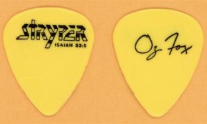 Stryper Oz Fox Vintage Guitar Pick - 1985 Soldiers Under Command Tour