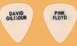 David Gilmour stage used guitar pick Pink Floyd 1987 Tour