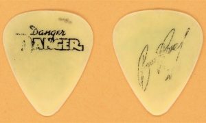 Danger Danger Bruno Ravel Vintage Guitar Pick - 1989 US Tour - Stage Used