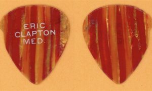 Eric Clapton 1970 Derek and the Dominos stage-used vintage guitar pick