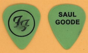 Foo Fighters Saul Goode Vintage Tour Guitar Pick - Stage Used
