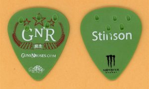 Guns N Roses Tommy Stinson Vintage Guitar Pick - 2011 Chinese Tour - Stage Used