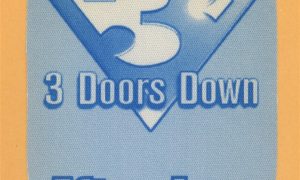 3 Doors Down 2000 Tour Aftershow Vintage Backstage Pass