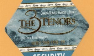 3 Tenors 1998 Luciano Pavarotti Concert Tour SECURITY Backstage Pass