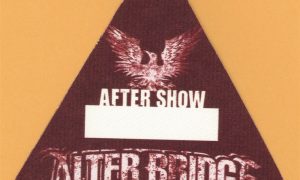 Original Alter Bridge 2007 Blackbird Tour After Show backstage pass collectible