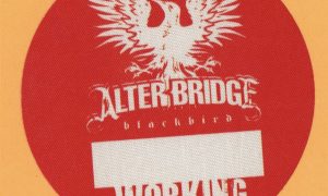 Alter Bridge 2007 Blackbird Tour Working backstage pass laminate