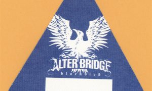 2007 Blackbird Tour After Show backstage pass by Alter Bridge with Creed connection